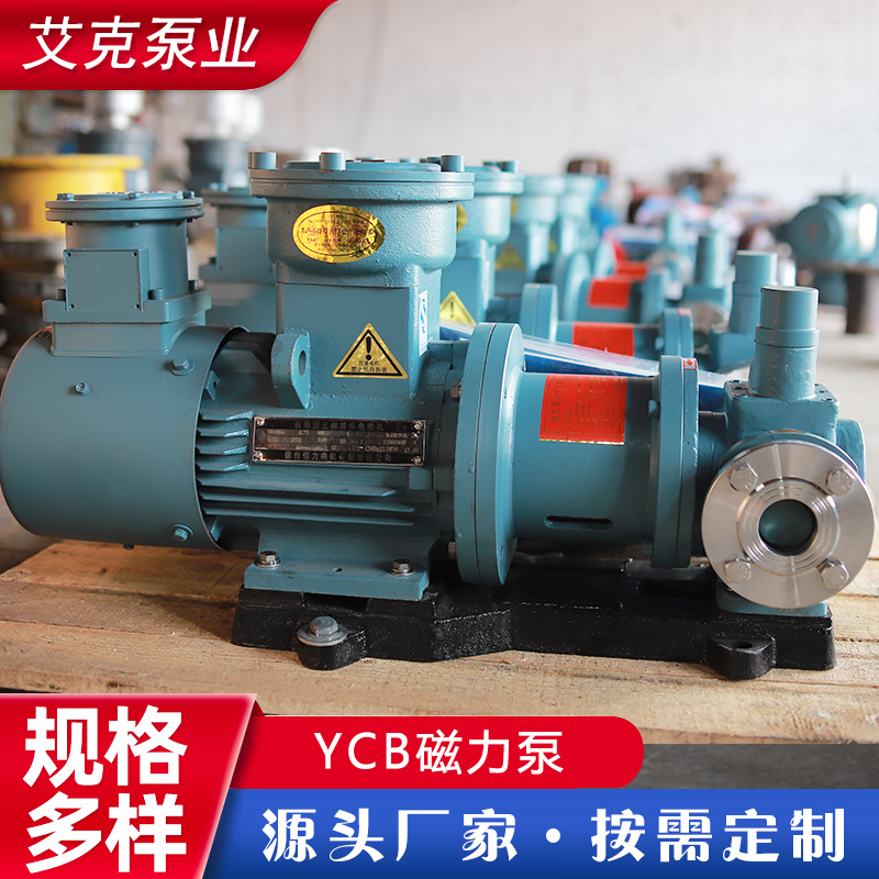 YCB磁力泵 不锈钢磁力圆弧齿轮泵 磁力驱动无泄漏耐腐蚀