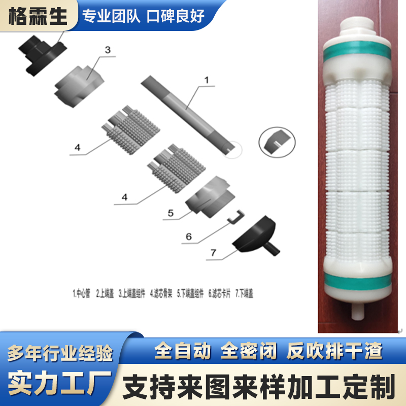 球缺点阵塑料滤芯骨架